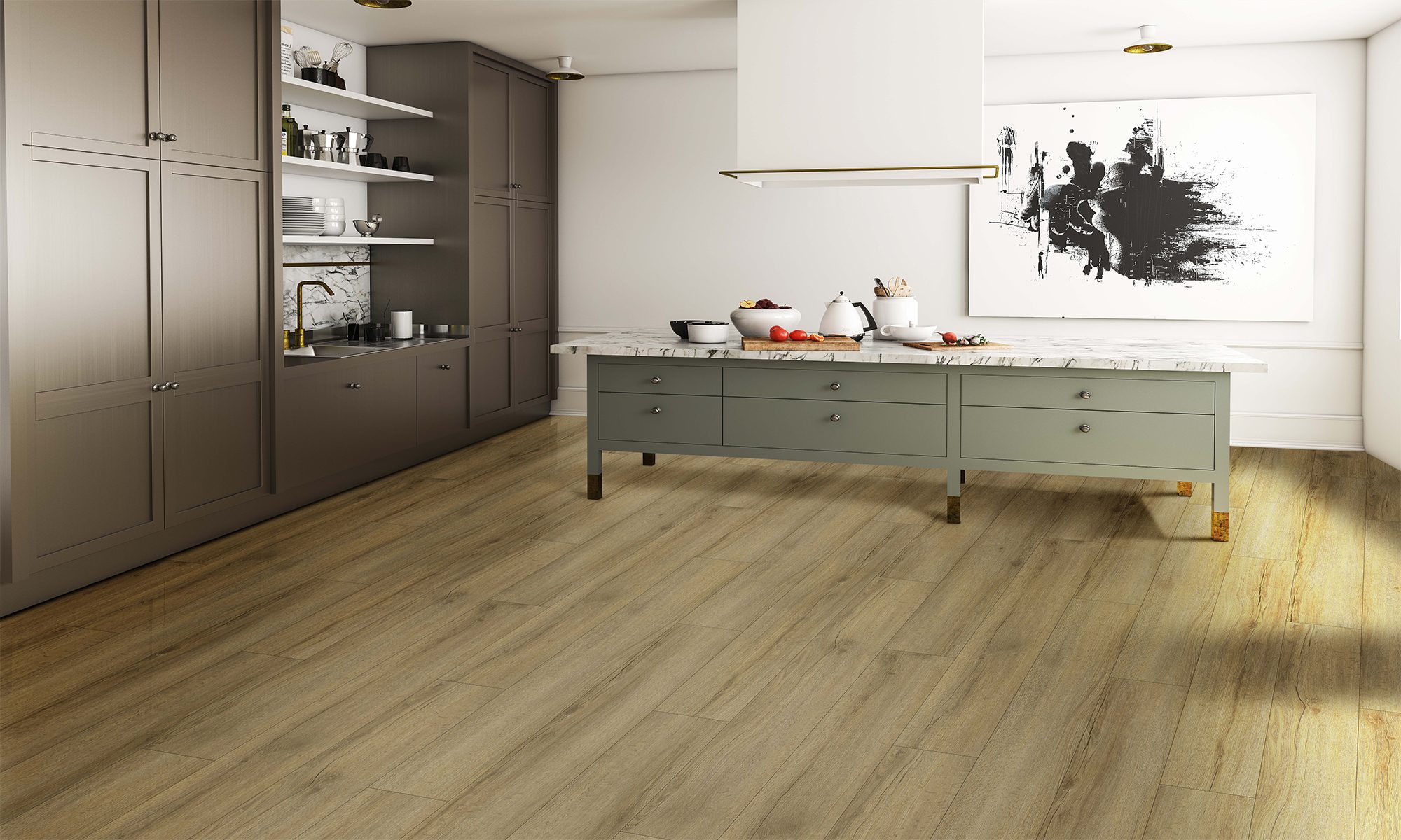 Luxury Vinyl - SmartDrop Elite 7 - Flagstone - Fuzion Flooring